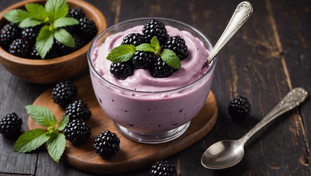 blackberry frozen yogurt recipe