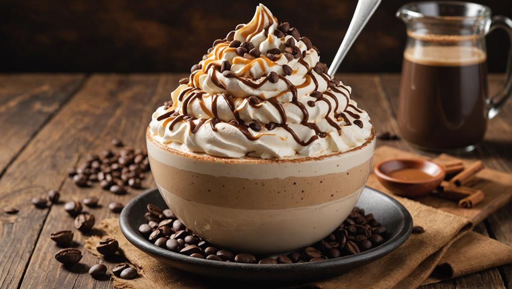 creamy coffee frozen treat