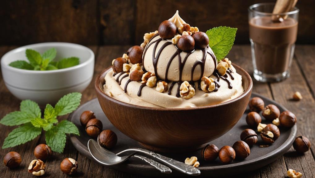 creamy hazelnut frozen treat