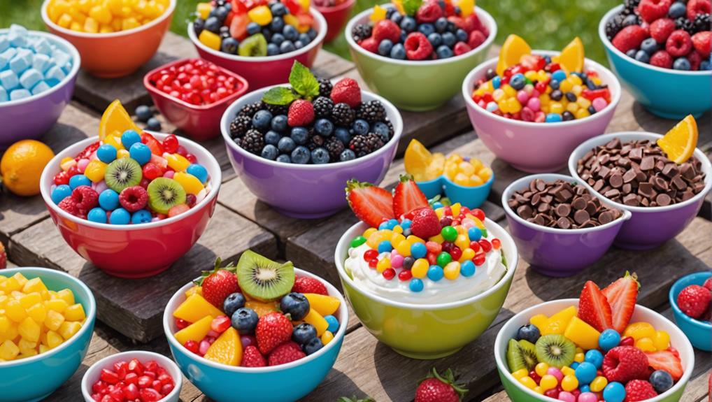 delicious and colorful treats