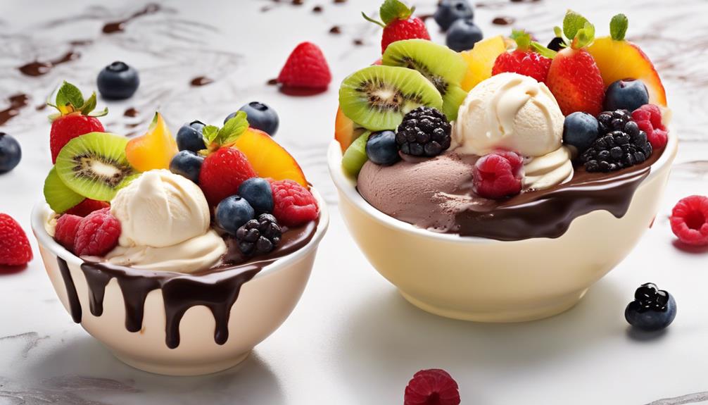 differences in frozen treats