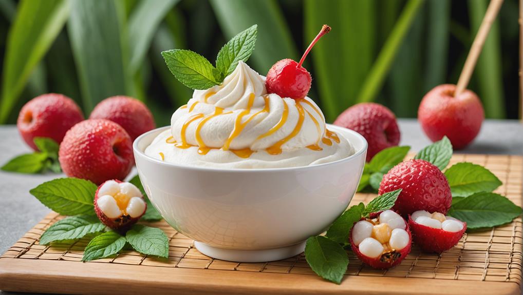 exotic lychee frozen treat