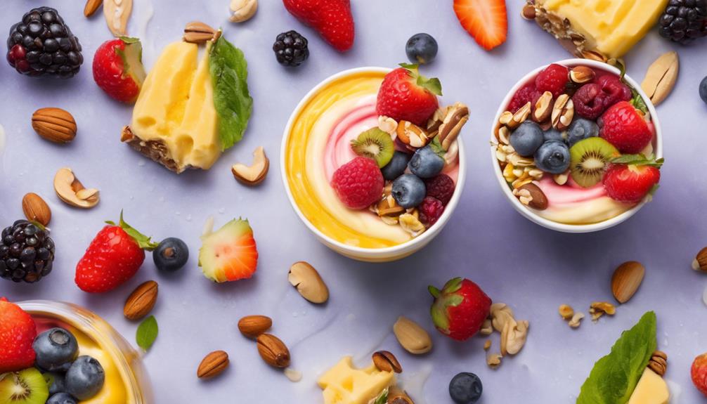 health conscious choices and desserts