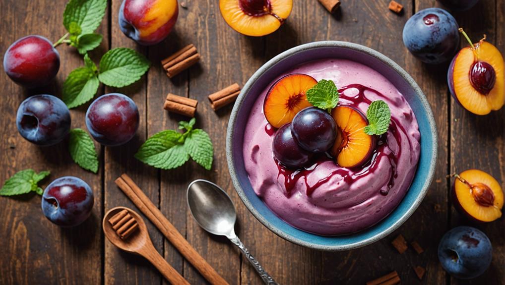 plum frozen yogurt recipe