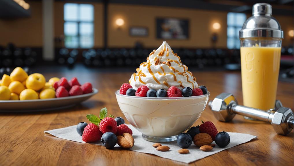 protein packed frozen yogurt option