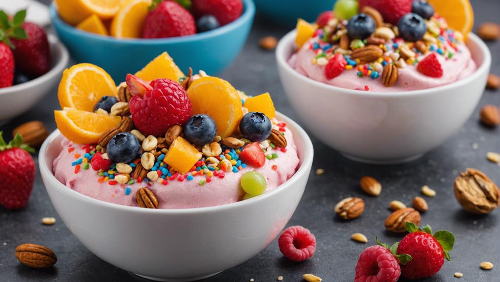 taste testing frozen yogurt samples