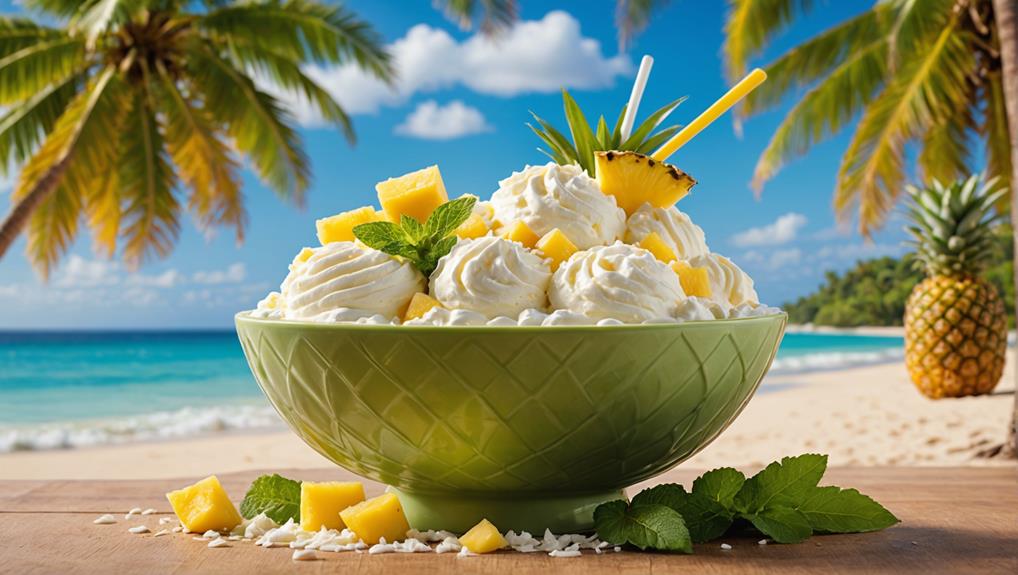 tropical pineapple frozen treat