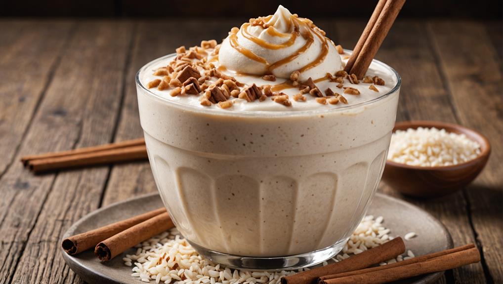 creamy horchata frozen treat