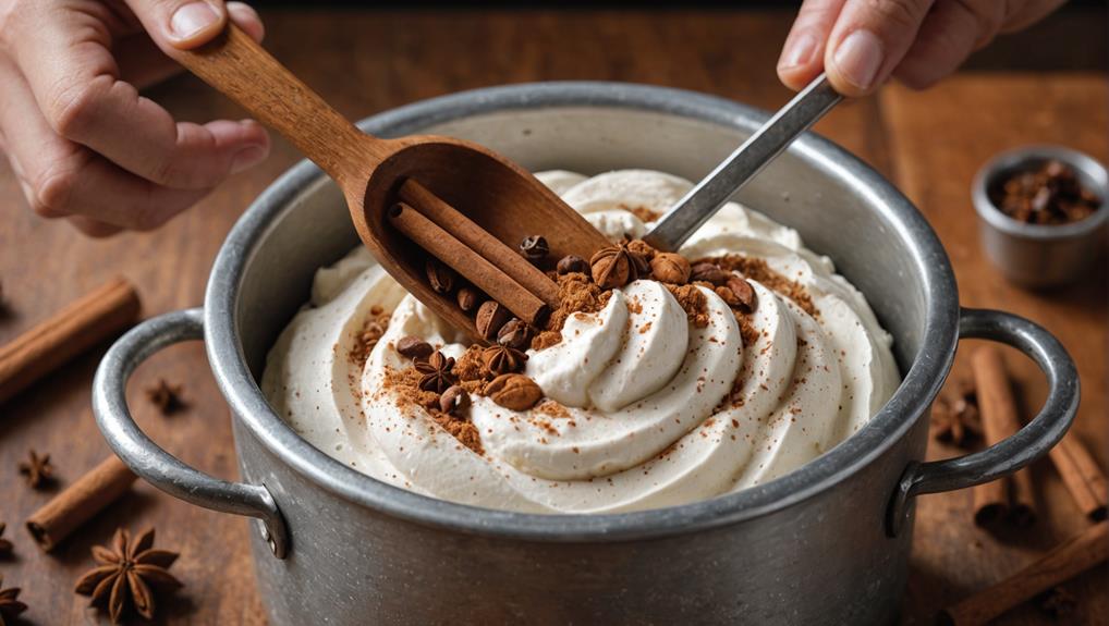 creating homemade ice cream