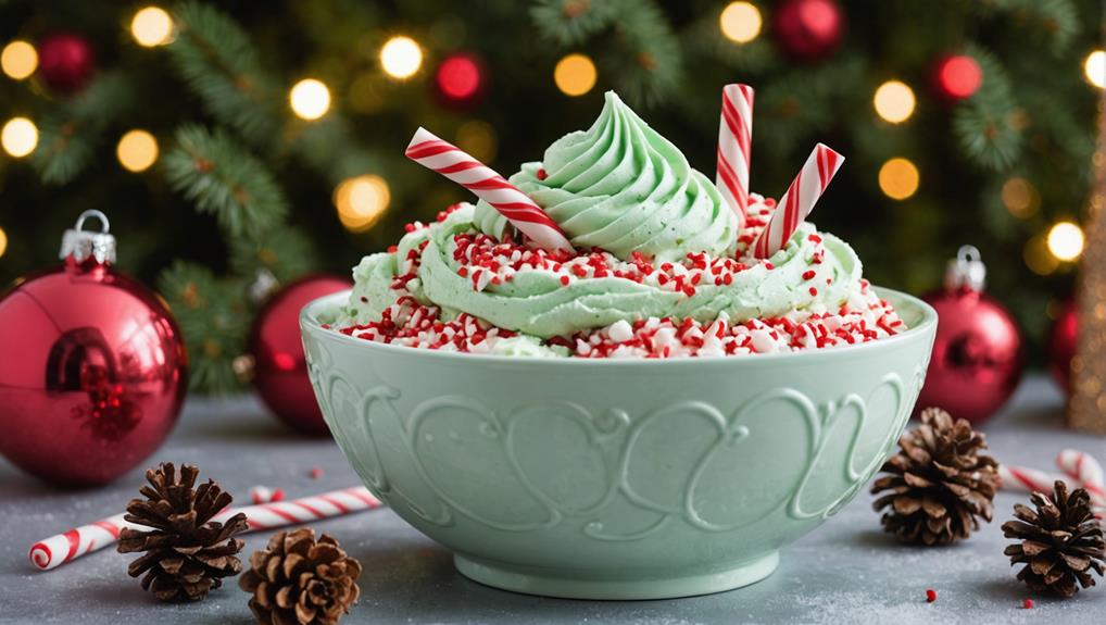 festive peppermint frozen treat