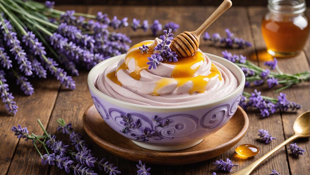 floral and sweet dessert