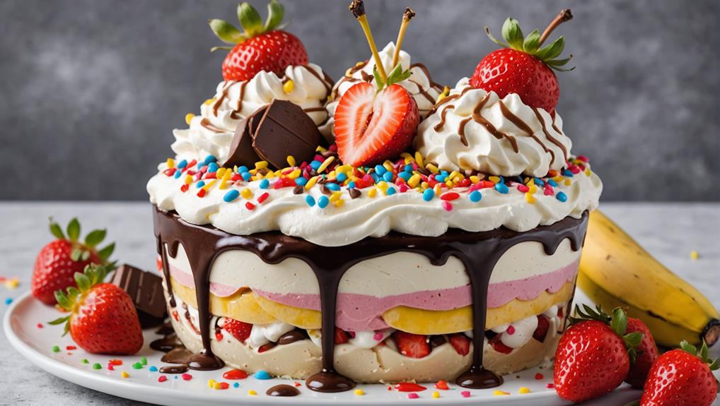 nostalgic banana split yogurt