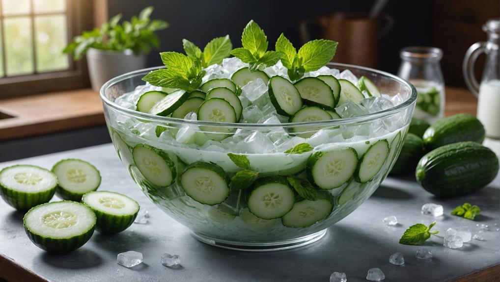 perfectly mixed cold ingredients