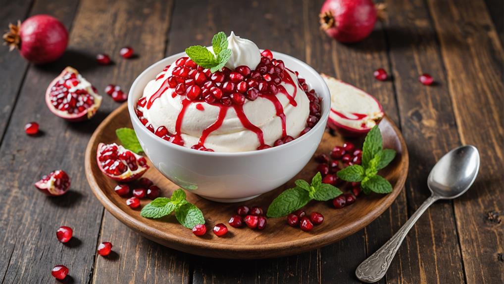 pomegranate frozen yogurt recipe