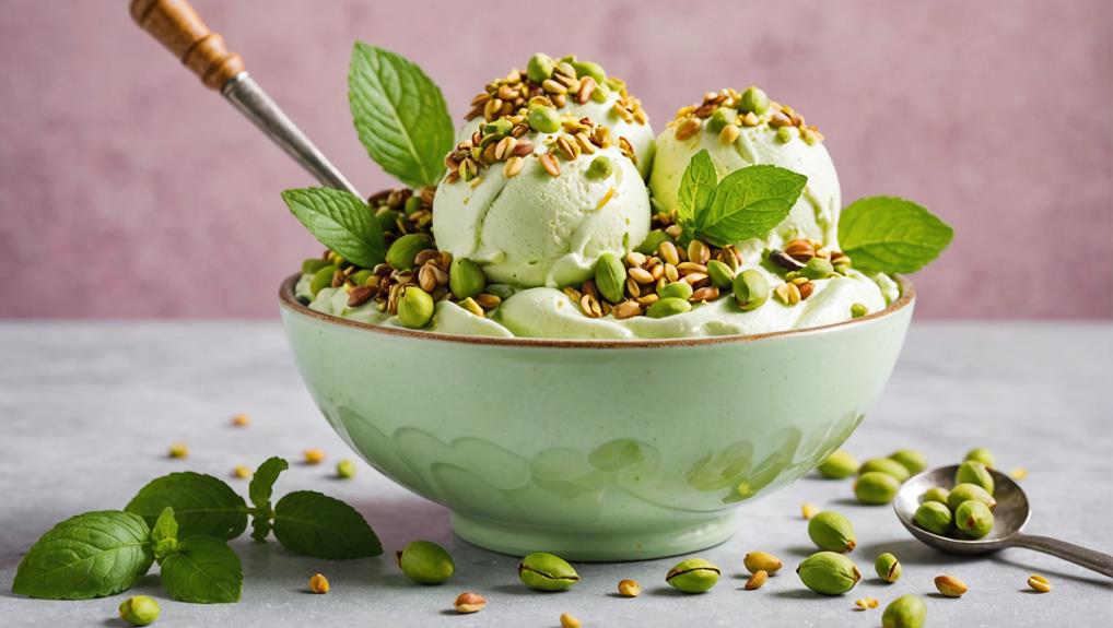 refreshing pistachio frozen treat