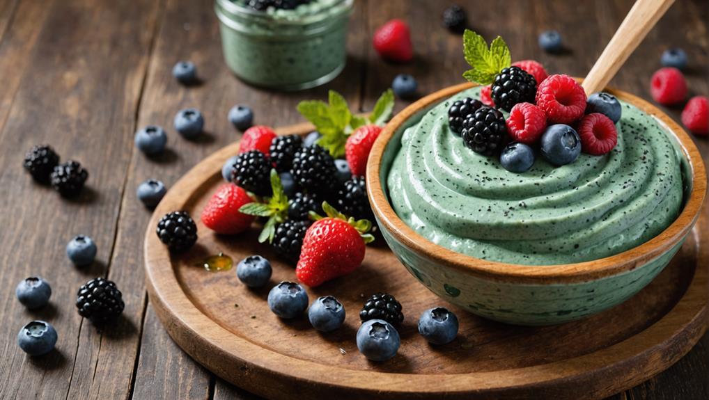 superfood spirulina frozen yogurt