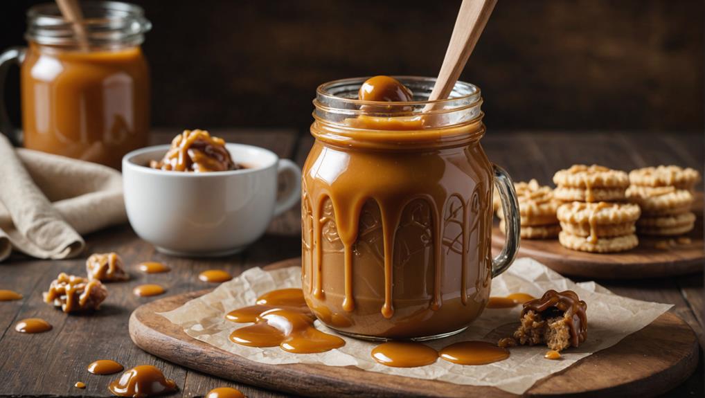 sweet caramel milk sauce