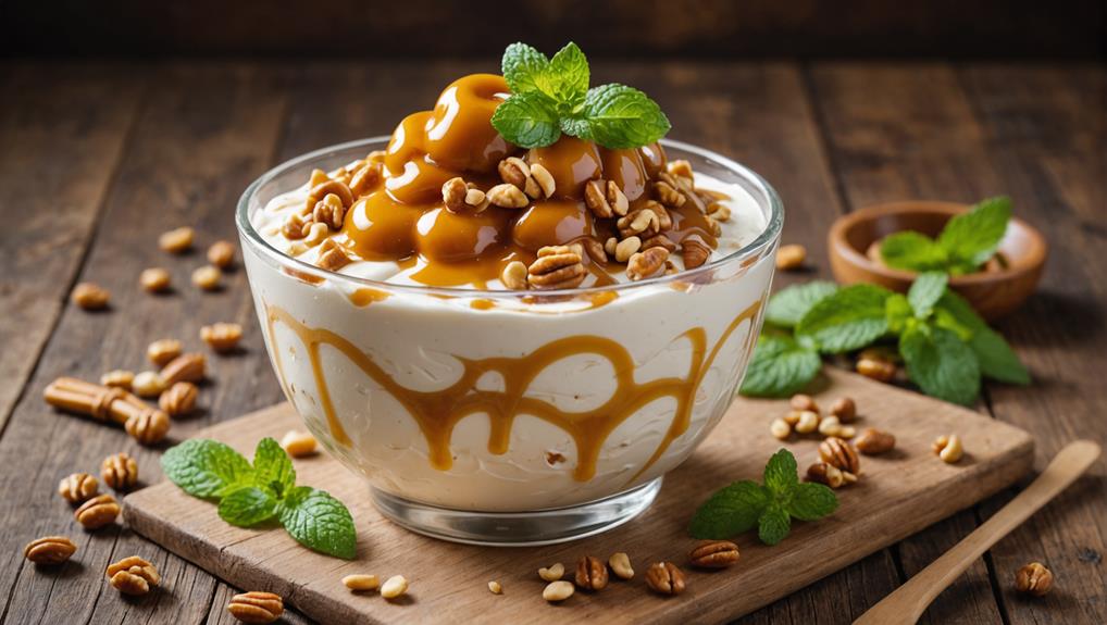 sweet frozen yogurt creation