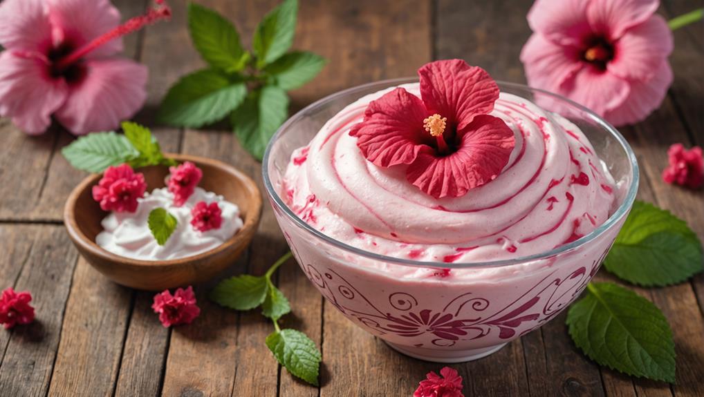 tart hibiscus frozen yogurt
